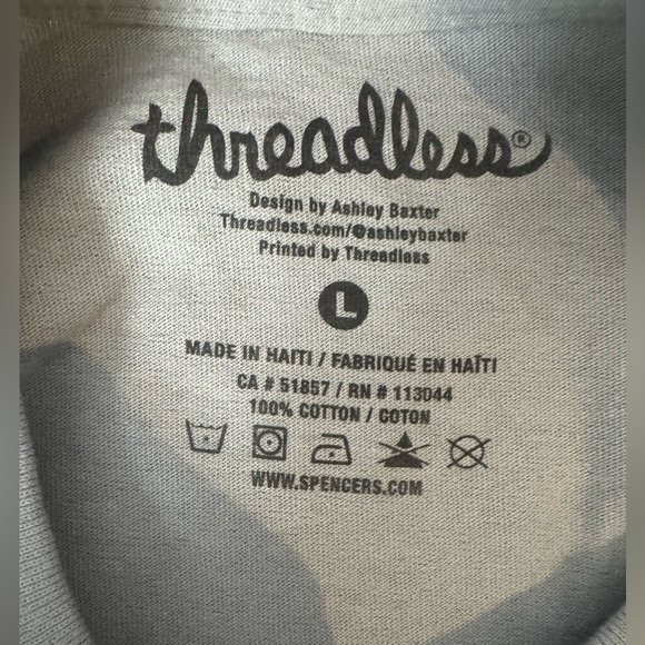 Threadless Even On Bad Days Women's Gray T-Shirt Short Sleeves Round Neck Size L - Picture 6 of 6